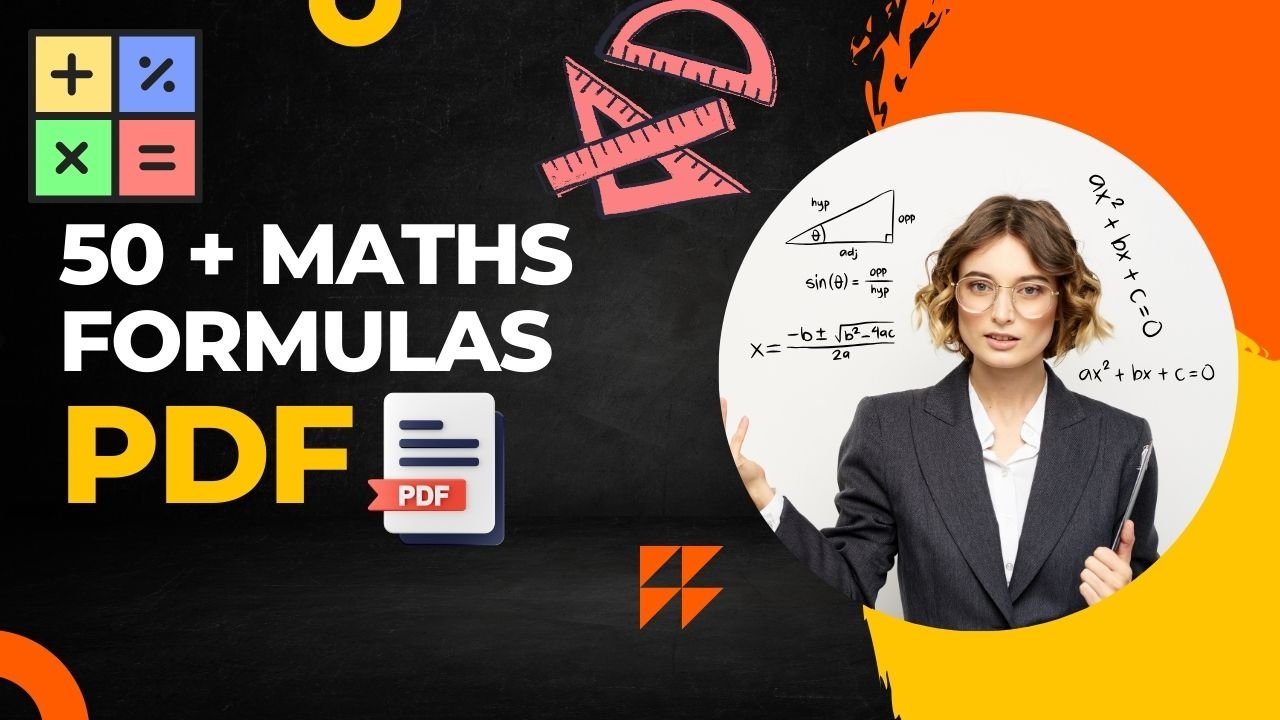 50 Maths Formulas Pdf